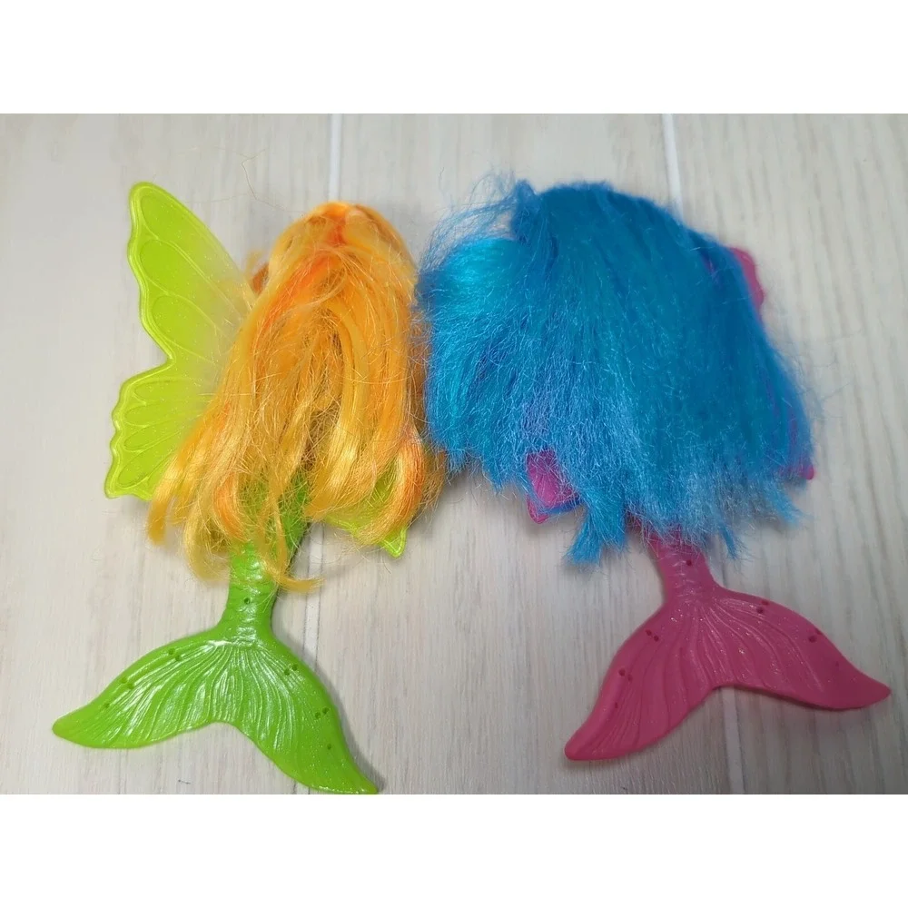 Swimways‎ Fairy Tails Mermaid dolls pink blue green w/ combs water toys